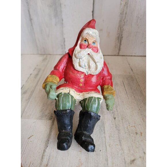 House of hatten 1988 AS IS Santa Claus ledge hanging vintage decor - Picture 1 of 11